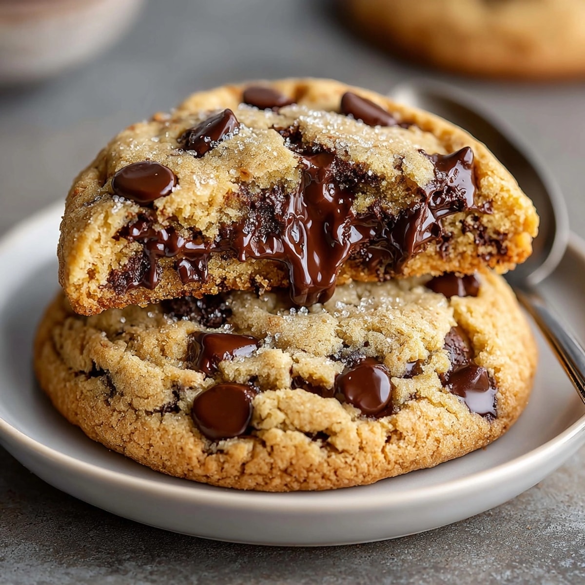 Golden, freshly baked Crumbl Cookie Copycat recipe; rich chocolate scent fills your kitchen.