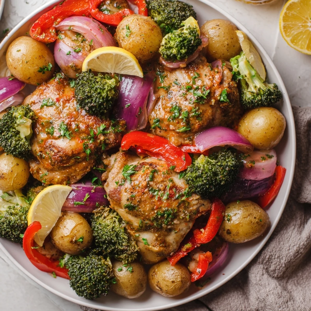 Hearty Lazy Gourmet Chicken & Vegetable One-Pot, easy weeknight meal bursting with flavor.