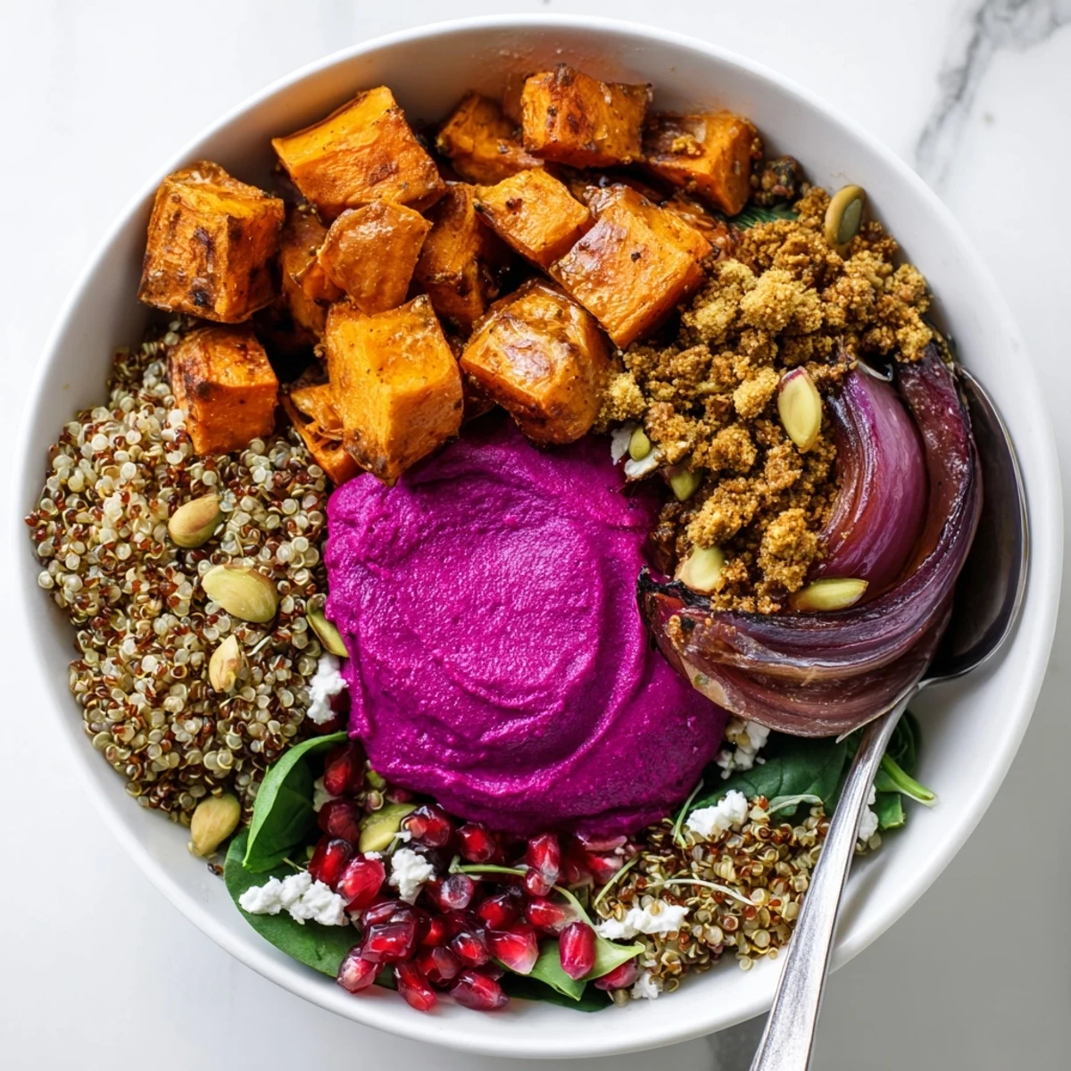 Nutritious Spiced Winter Bowls featuring vibrant vegetables and creamy coconut flavors.