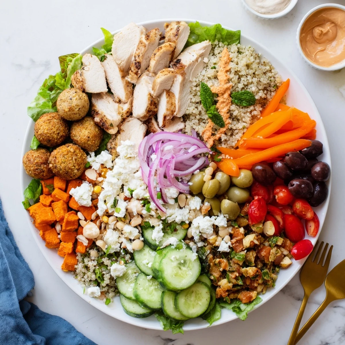 A colorful spread of build-your-own boards showcasing Interactive Plated Meals.  