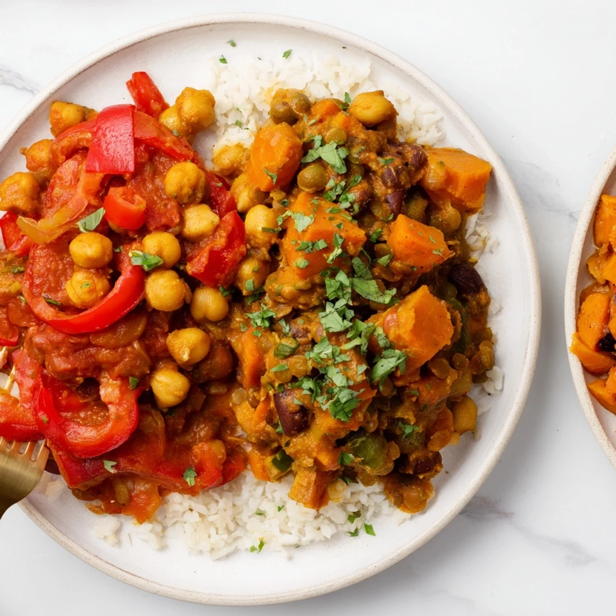Vibrant single-pan global curries offer flavorful meals for busy weeknights.  