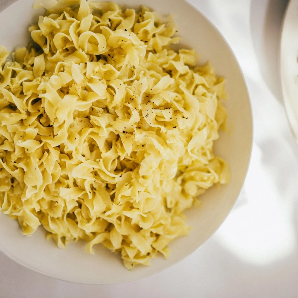 Golden, glistening 3-Ingredient Butter & Garlic Ditalini: perfectly cooked pasta coated in savory garlic butter.