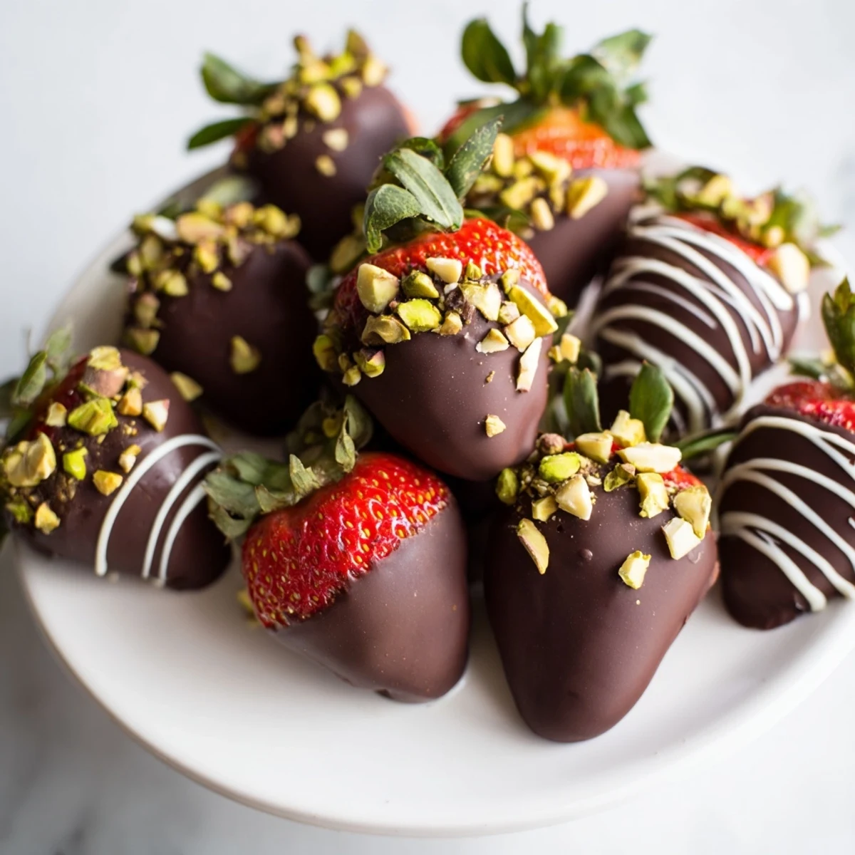 Juicy dark chocolate covered strawberry dips, a decadent dessert to celebrate any special occasion.