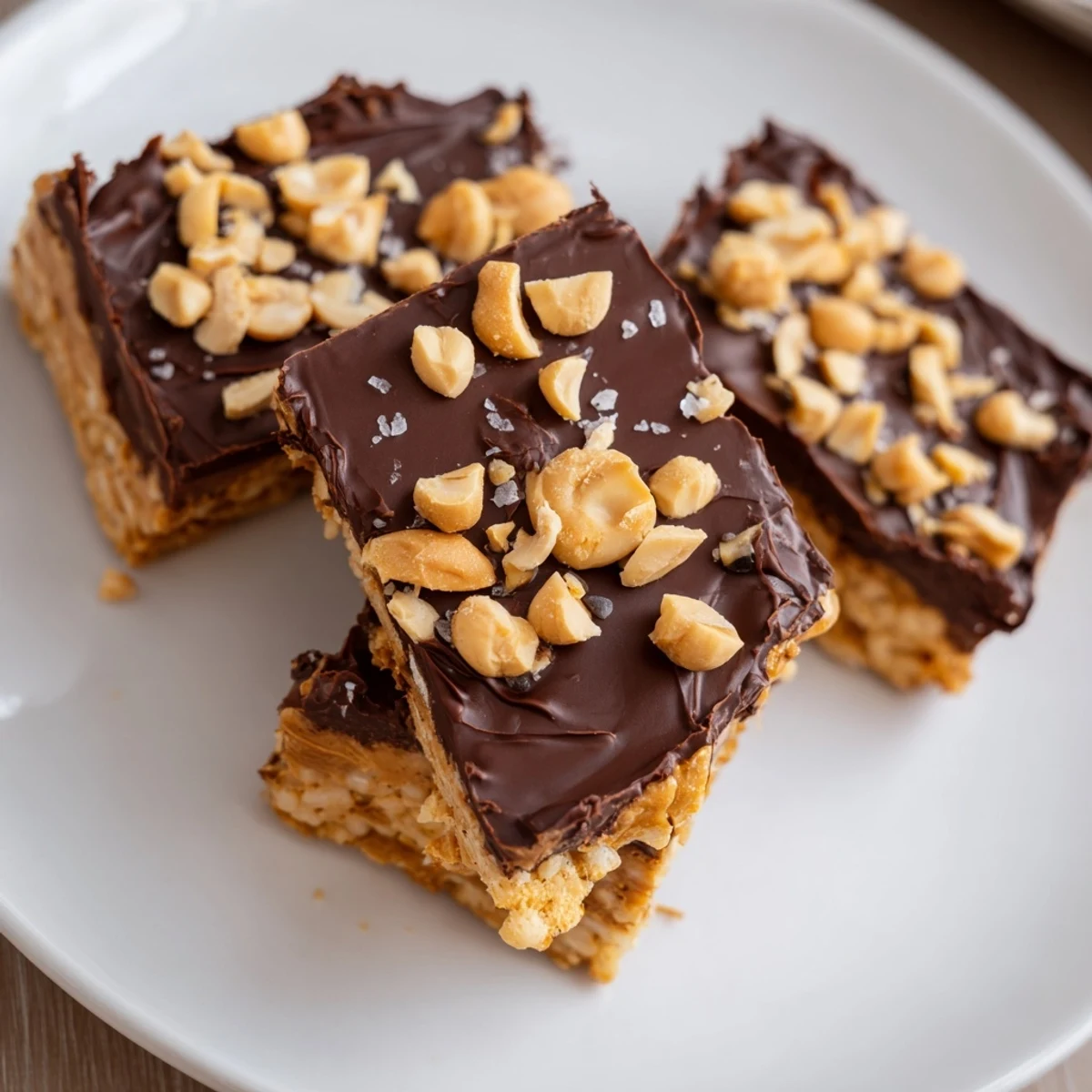 Peanut Butter Chocolate Rice Cakes: a delightful frozen treat, with melted chocolate and creamy peanut butter.