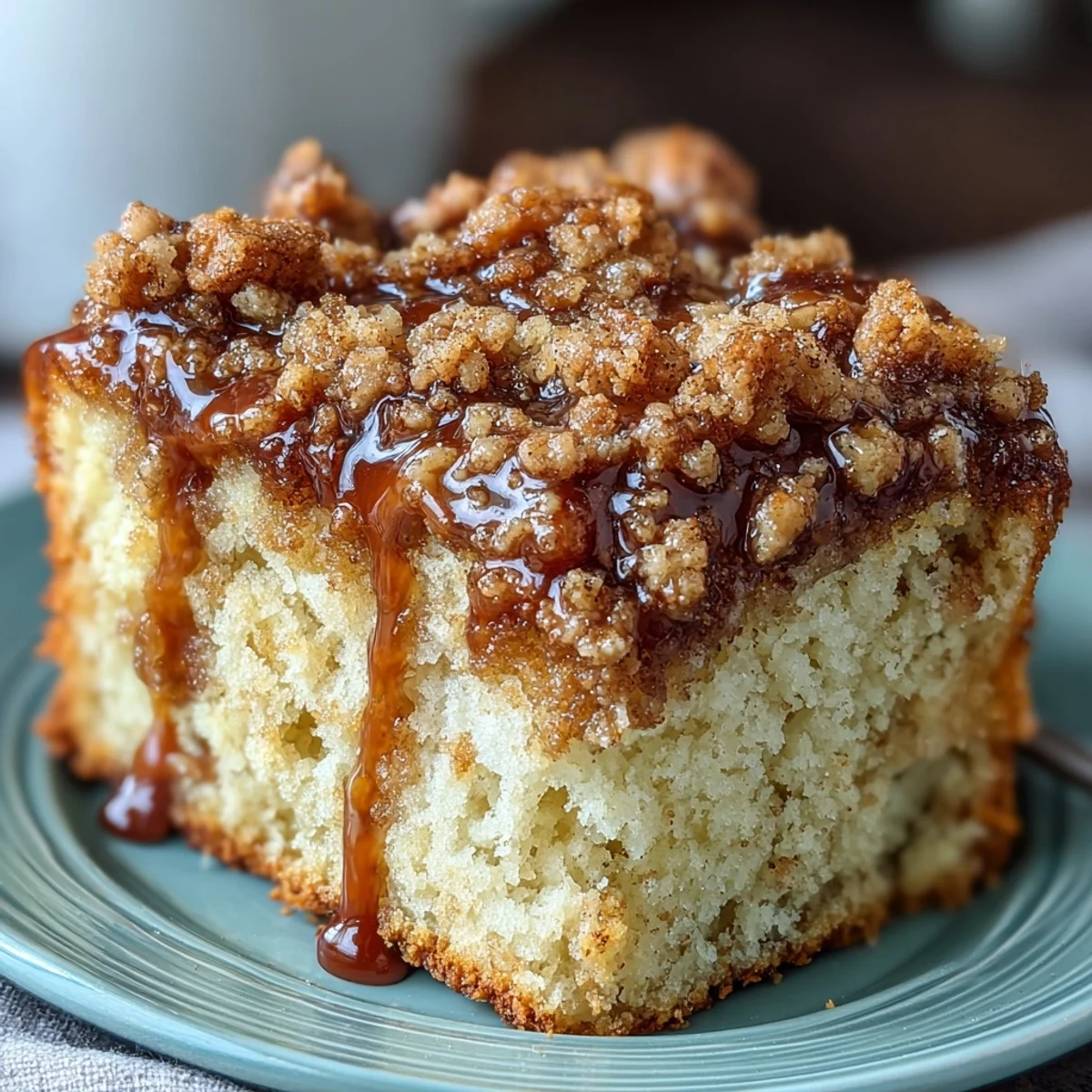 1. A tender cardamom coffee cake with a golden brown sugar-cardamom streusel topping, perfect for breakfast or an afternoon treat.  