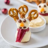 Snowman Pretzel Dip Platter