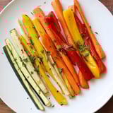 Vibrant Christmas Sleigh Veggie Rails, offering a delicious vegetarian appetizer for festive gatherings.