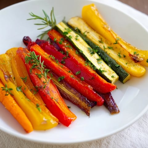 Roasted Christmas Sleigh Veggie Rails, a colorful, holiday appetizer with tender, caramelized vegetables.