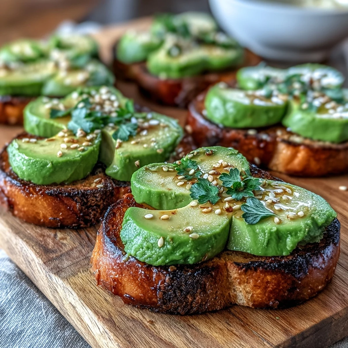 Shamrock avocado toast with everything seasoning on whole grain bread, perfect for a festive St. Patrick's Day breakfast.