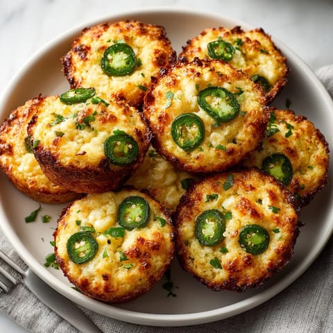 Warm, savory Cheesy Jalapeño Cornbread Muffins, perfect for pairing with chili this fall.