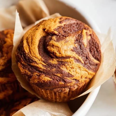 Gingerbread Pumpkin Muffin Swirls