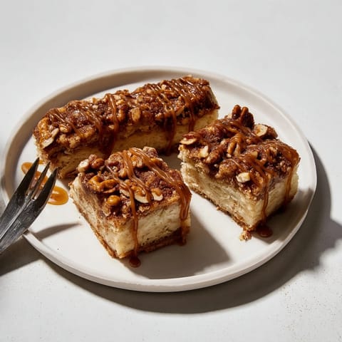 Cinnamon Maple Bourbon Pretzel Bars