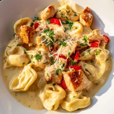 Zesty Cajun Garlic Chicken Tortellini