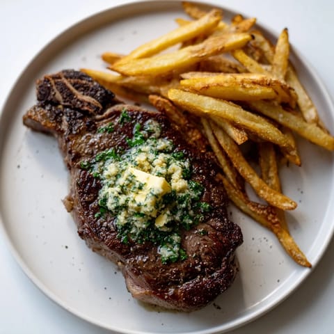 Garlic Butter Steak & Fries