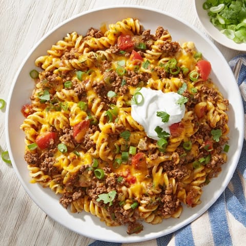 Cheesy Taco Pasta Skillet