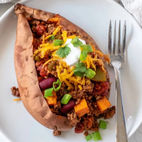Baked Sweet Potato Chili