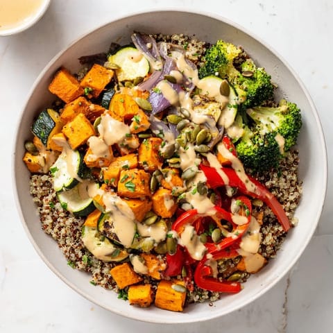 Quinoa Bowl Roasted Veggies
