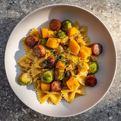 Autumn Sausage Pasta Squash