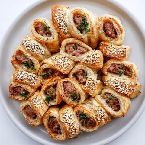 Savory Mini Sausage Roll Wreath