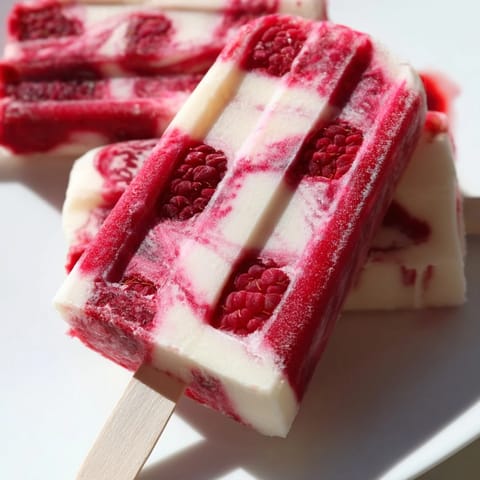 Raspberry Coconut Ice Pops