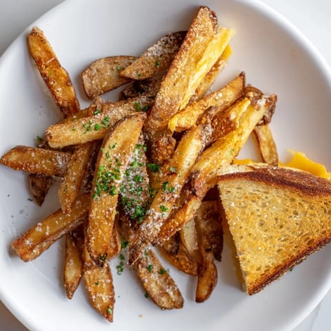 Beef Tallow Fries Grilled Cheese