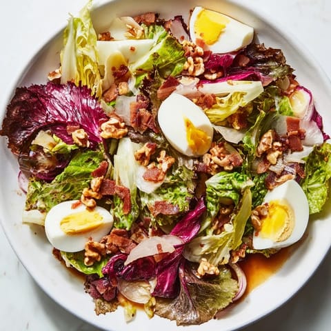 Bitter Greens with Bacon Dressing