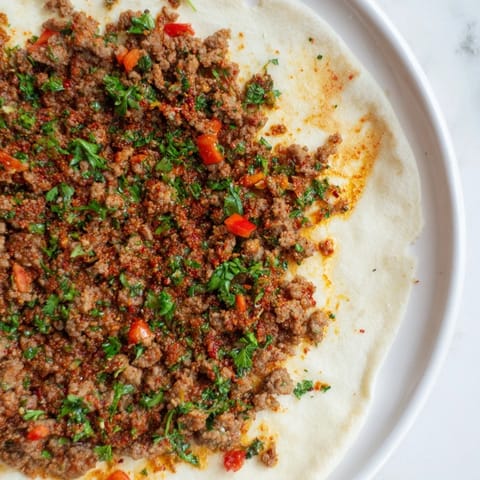 Turkish Lahmacun Flatbread