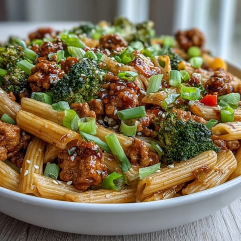 Sweet & Spicy Turkey Broccoli Pasta