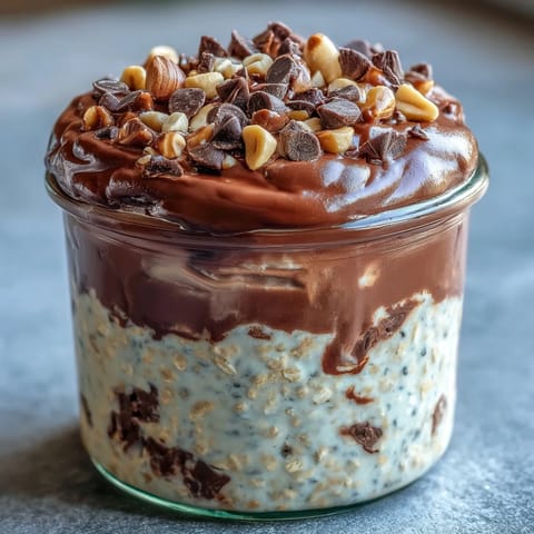 Peanut Butter Cup Overnight Oats