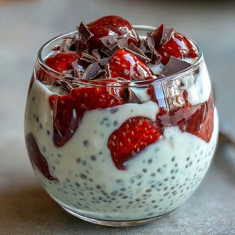 Strawberry Yogurt Chia Pudding