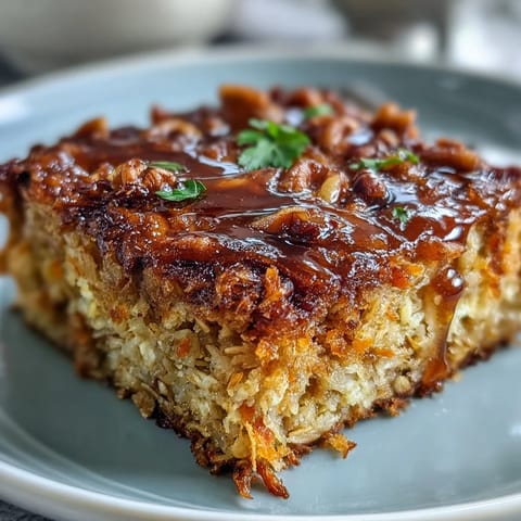 Moist and flavorful baked oatmeal squares inspired by classic carrot cake, packed with grated carrots, cinnamon, and a hint of maple sweetness.