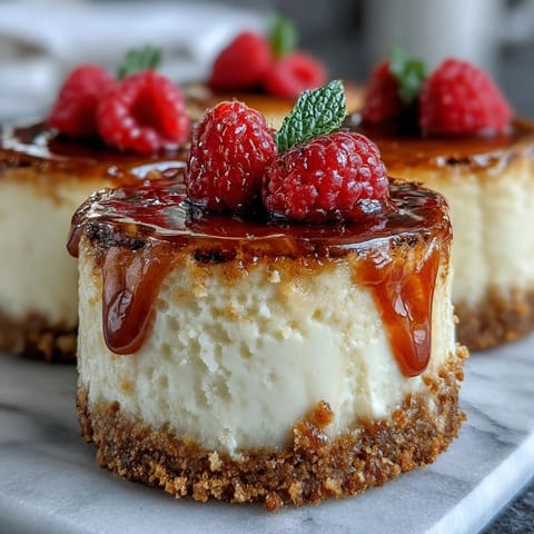 Housewarming Mini Cheesecakes with a golden graham cracker crust and creamy vanilla filling. Perfect bite-sized treats for parties or dessert tables.