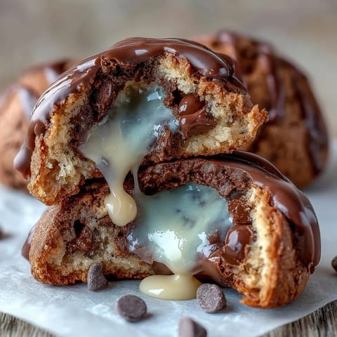 Cadbury Egg Stuffed Cookies