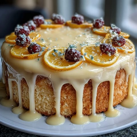 Lemon Blueberry Spring Cake