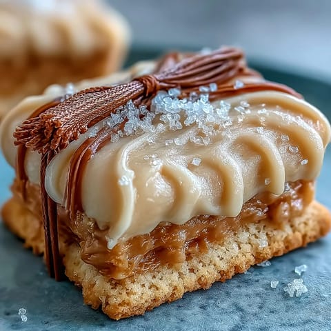 Close-up of delicious graduation cookies: diplomas with shimmering gold and smart caps.