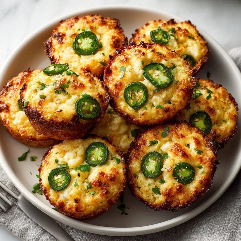 Warm, savory Cheesy Jalapeño Cornbread Muffins, perfect for pairing with chili this fall.