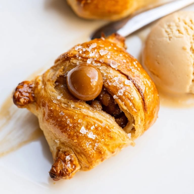 Savory bites filled with caramel and apple, ideal for an indulgent dessert moment.