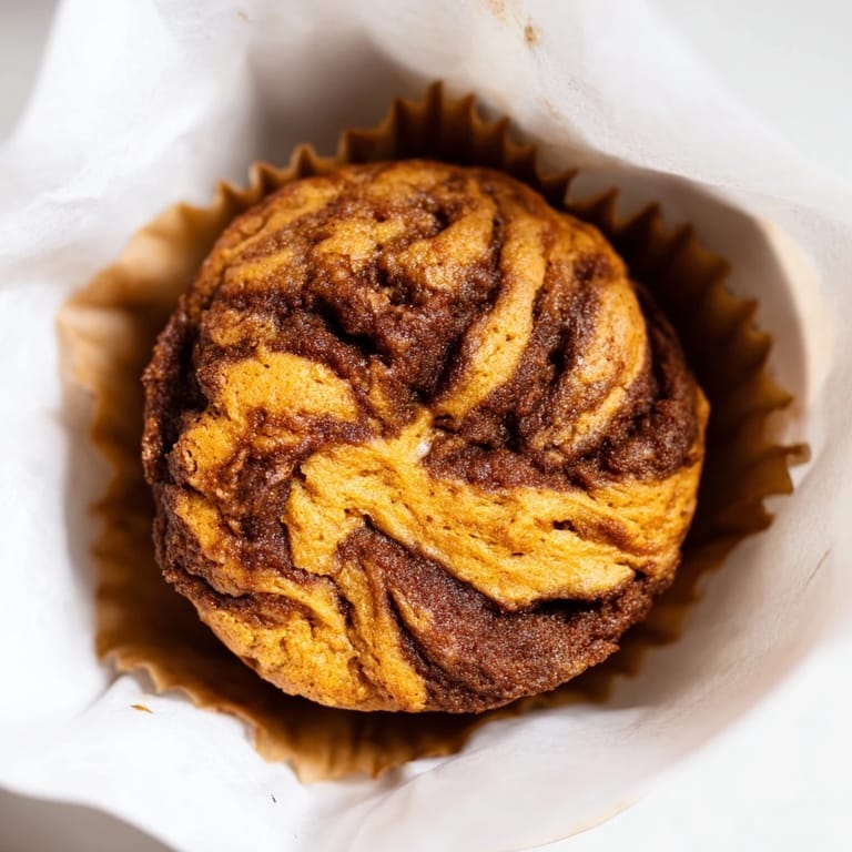 Aromatic gingerbread pumpkin muffin swirls, perfect for cozy autumn gatherings or breakfasts.