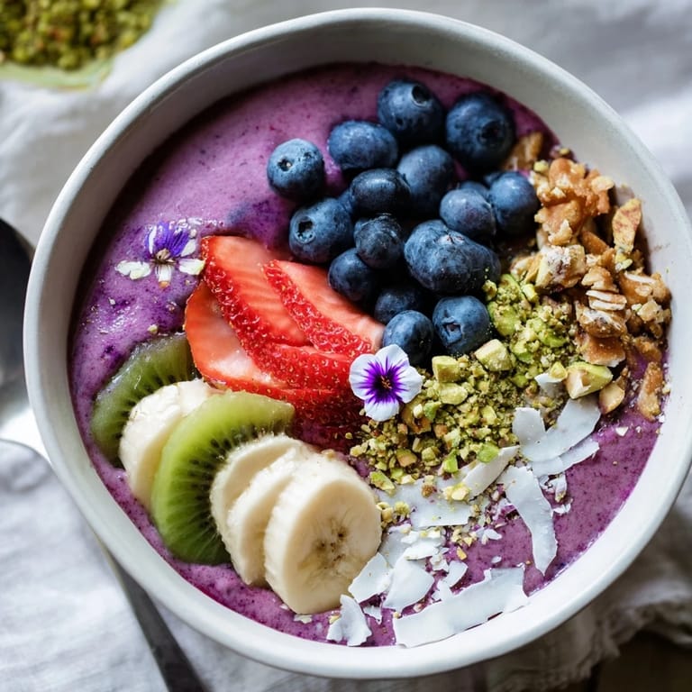 Delightful smoothie bowls showcasing creamy textures and healthy toppings for breakfast.