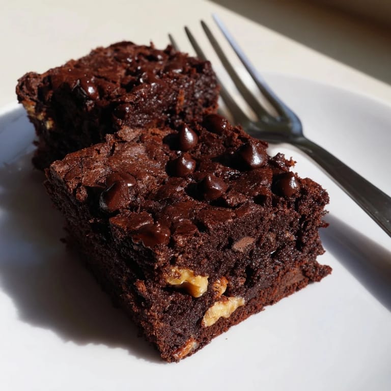Decadent zero-waste brownies made with leftover nut-milk pulp and dark chocolate.  