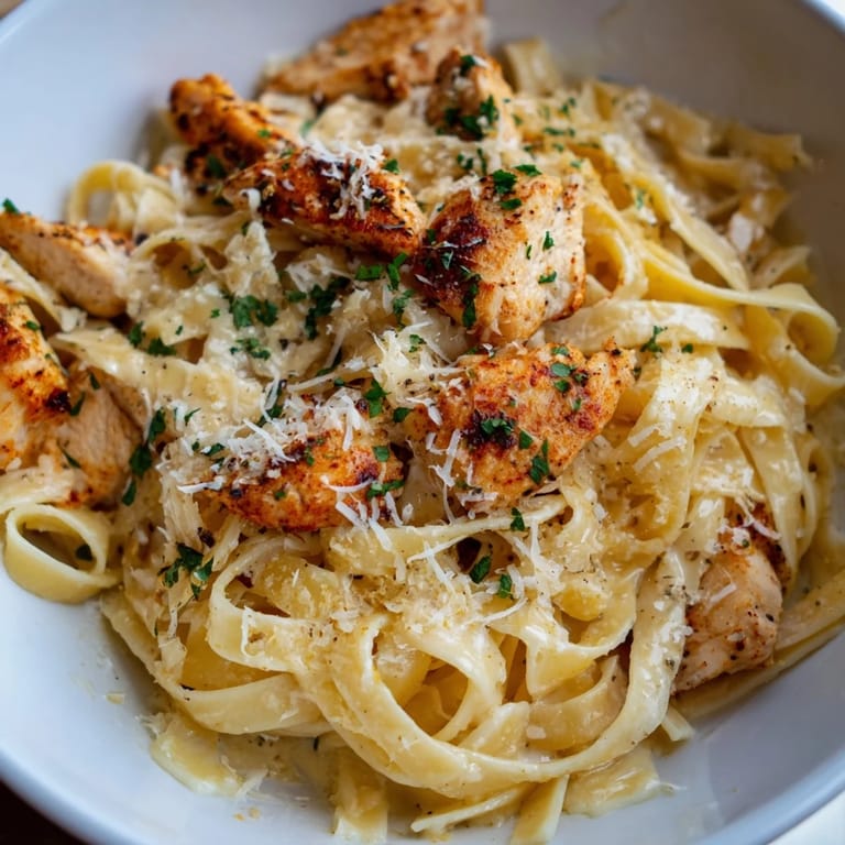 Delicious Cowboy Butter Chicken Pasta: see the steam rising from this flavorful, perfectly cooked pasta dish.