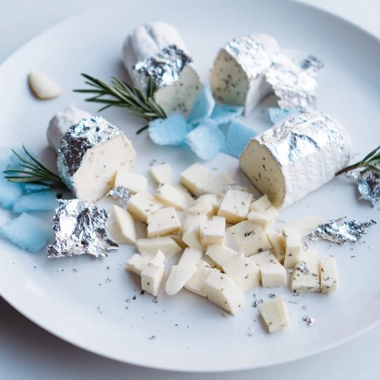 Imagine a delicious Winter Wonderland Platter: loaded with white crackers, nuts, and a touch of edible silver sparkle.