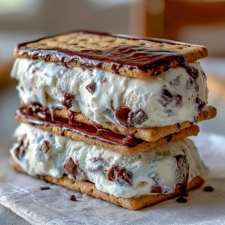 Rich vanilla bean ice cream and espresso cookies create a decadent homemade ice cream sandwich.  