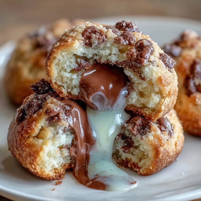 Golden baked Cadbury Egg stuffed chocolate chip cookies, perfect for Easter dessert spreads.