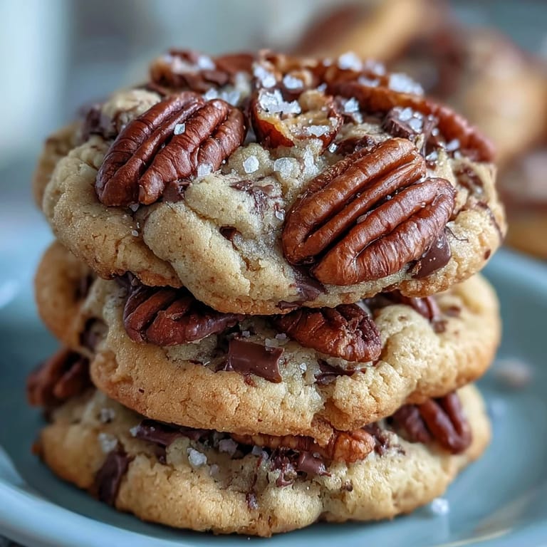 3. Homemade butter pecan cookies with deep brown butter flavor, sea salt sparkle, and nutty pecan pieces.