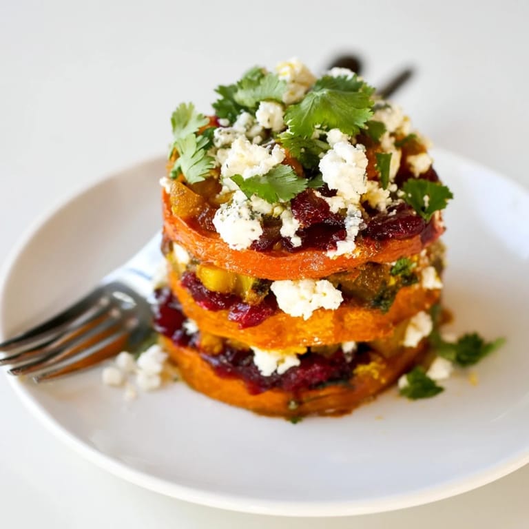 Crispy sweet potato rounds layered with creamy jalapeño dip and fresh herbs for appetizers.