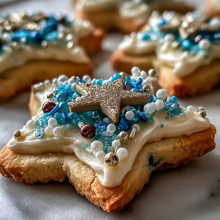 Decorated Gemini Zodiac Cookies with golden star icing, delightful for any party.