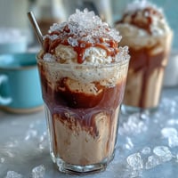 Vanilla Bean Frappuccino Fudge Pops with rich fudge swirls and creamy vanilla layers, ideal for a refreshing summer treat.